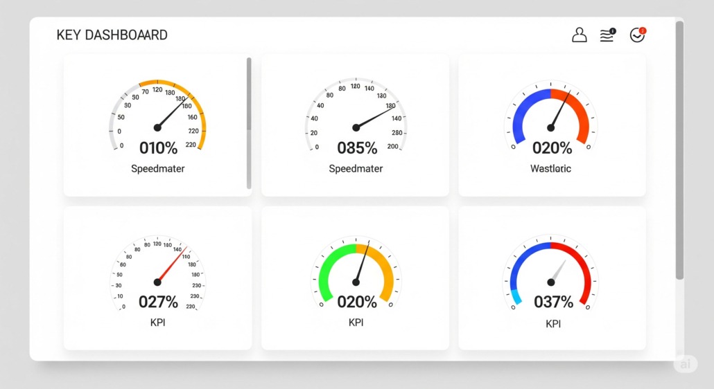 Dashboard-mit-Tachometerdiagrammen